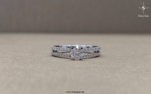Starissa White Gold Ring & Sirius Gems